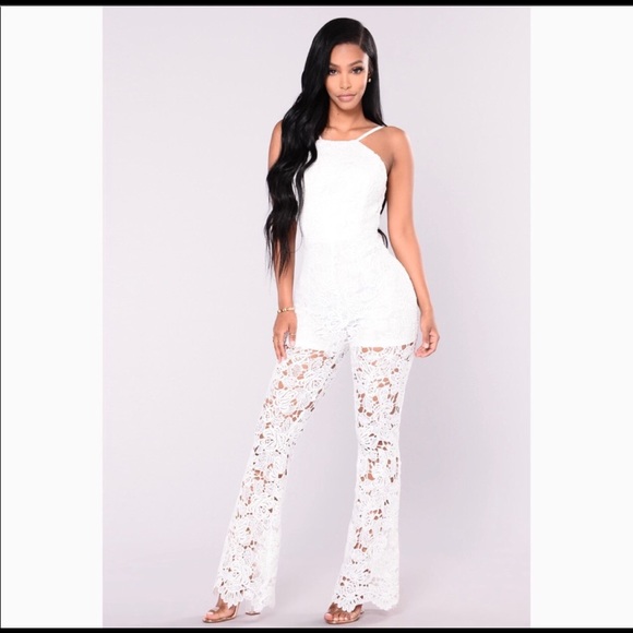 Fashion Nova Pants - Coachella Chic Crochet Jumpsuit